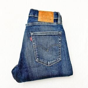 Levi's 512 Slim Fit Women's Medium Dark WashDenim Jeans Size 29 x 32